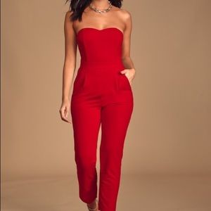 Lulus red jumper crop